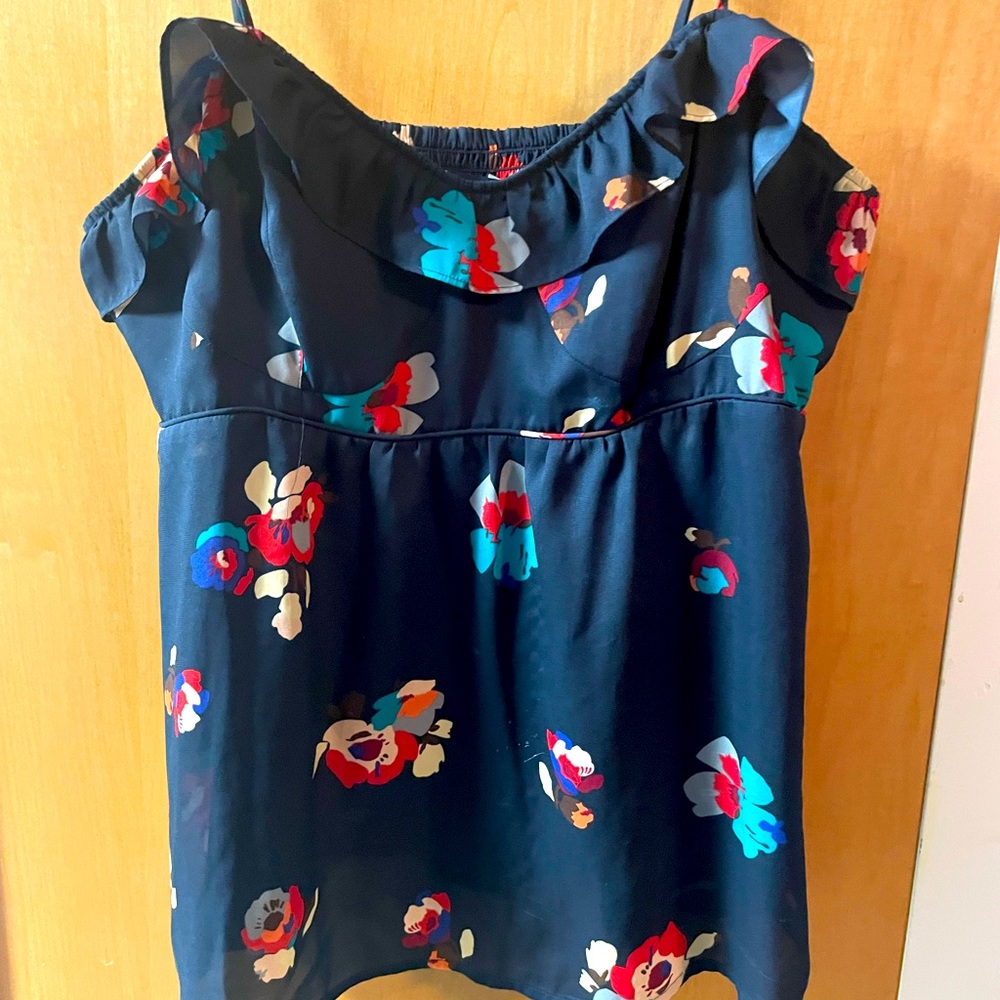 Floral peplum top